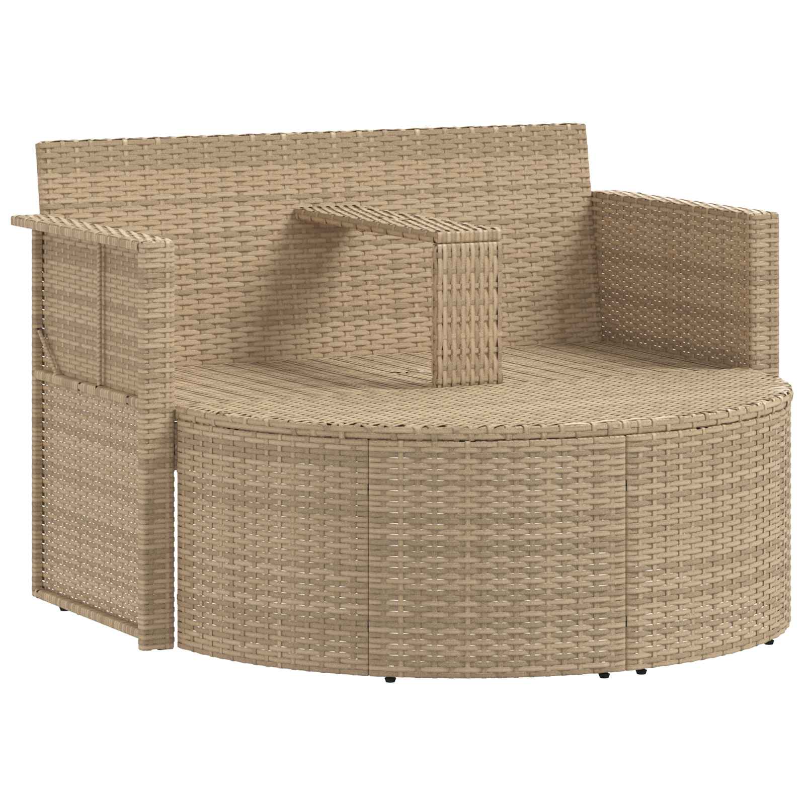 Divano da giardino 8 pcs Beige e Grigio Chiaro polyrattan | homemem39