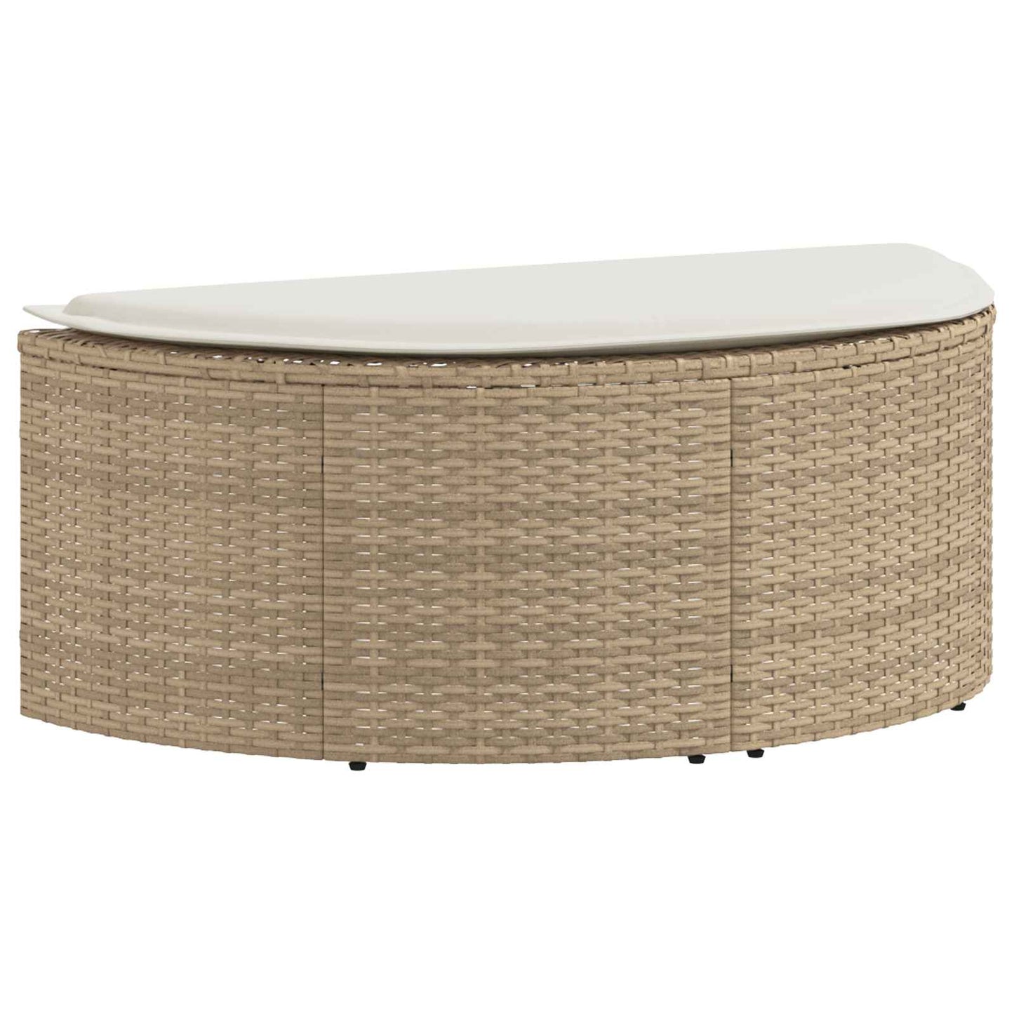 Divano da giardino 8 pcs Beige e Bianco Crema polyrattan | homemem39