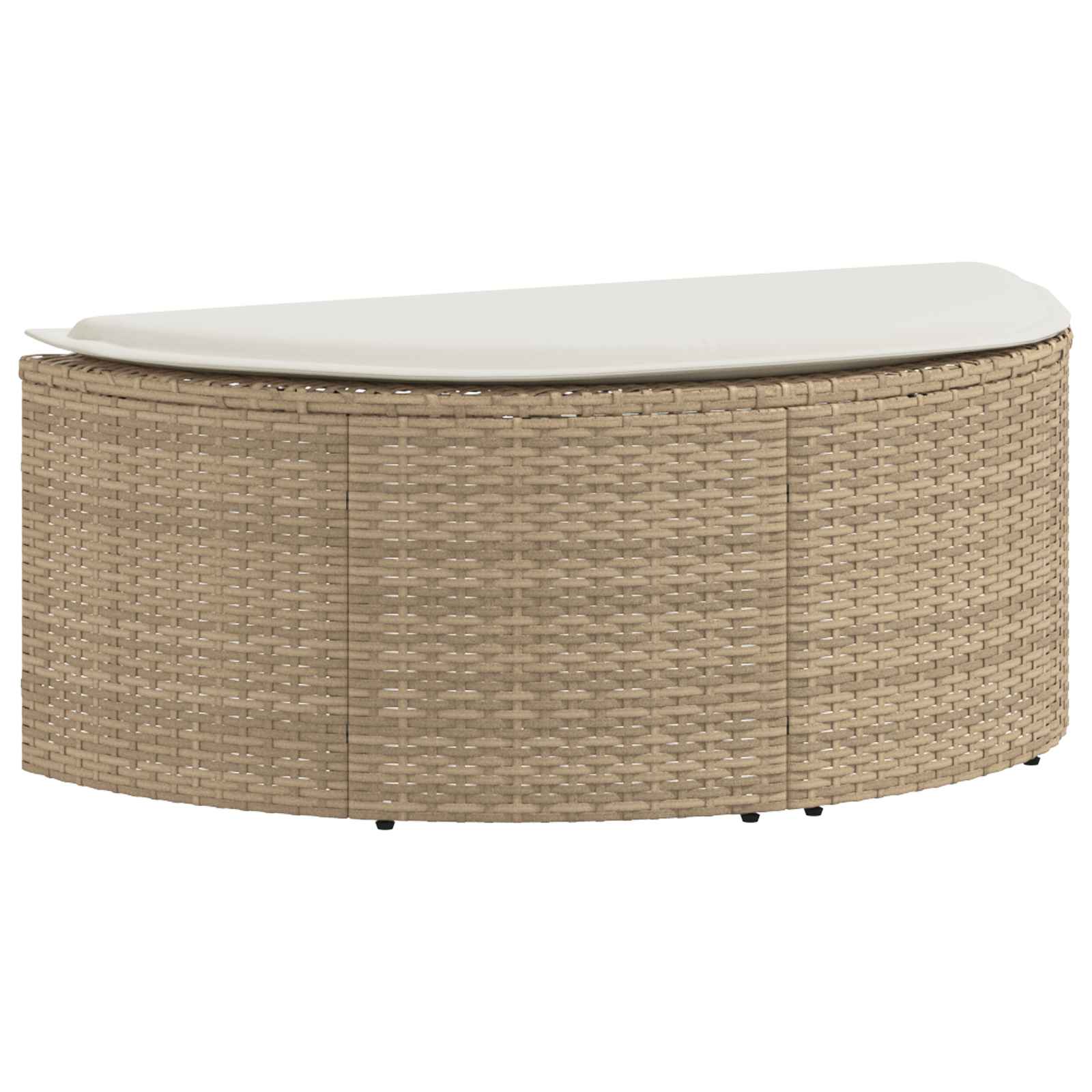 Divano da giardino 8 pcs Beige e Bianco Crema polyrattan | homemem39