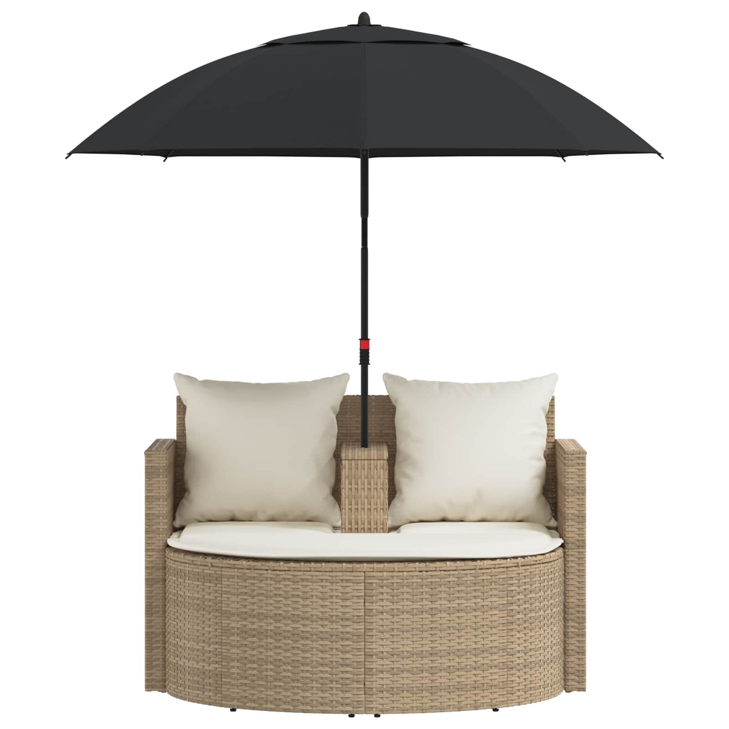 Divano da giardino 8 pcs Beige e Bianco Crema polyrattan | homemem39