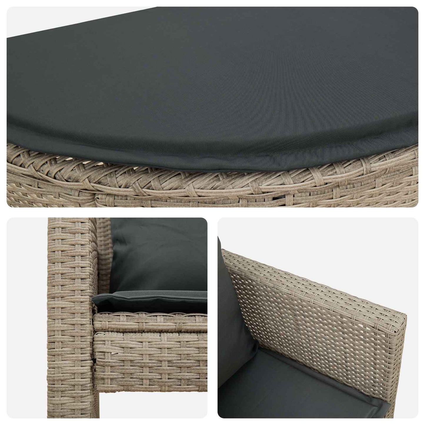 Divano da giardino 8 pcs Grigio chiaro e grigio scuro | homemem39
