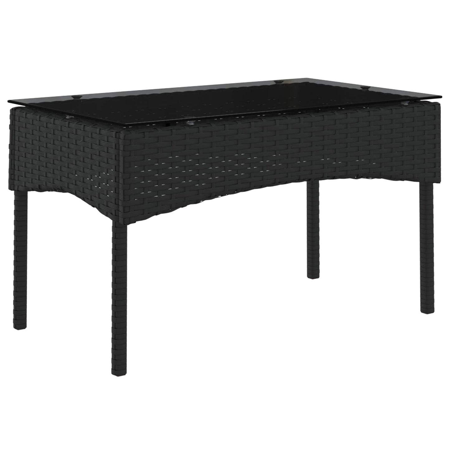 Set Divano da Giardino 2 pcs Nero e Crema polyrattan | homemem39