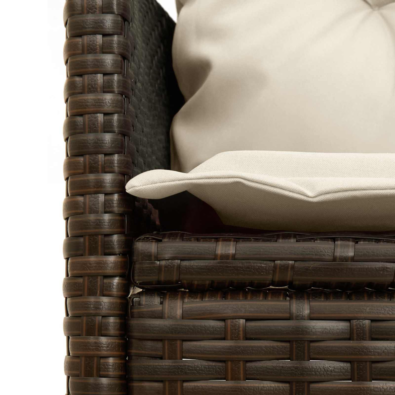 Set Divano da Giardino con cuscino 2 pcs polyrattan | homemem39