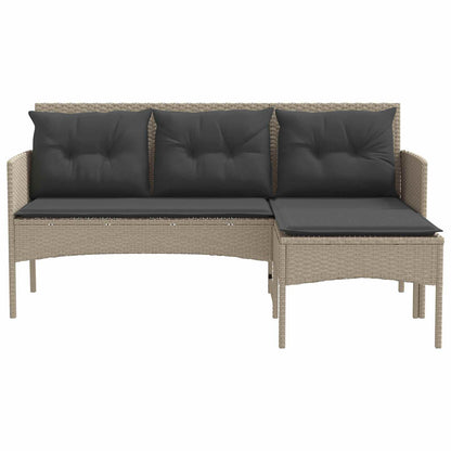 Set Divano da Giardino con cuscino 2 pcs polyrattan | homemem39