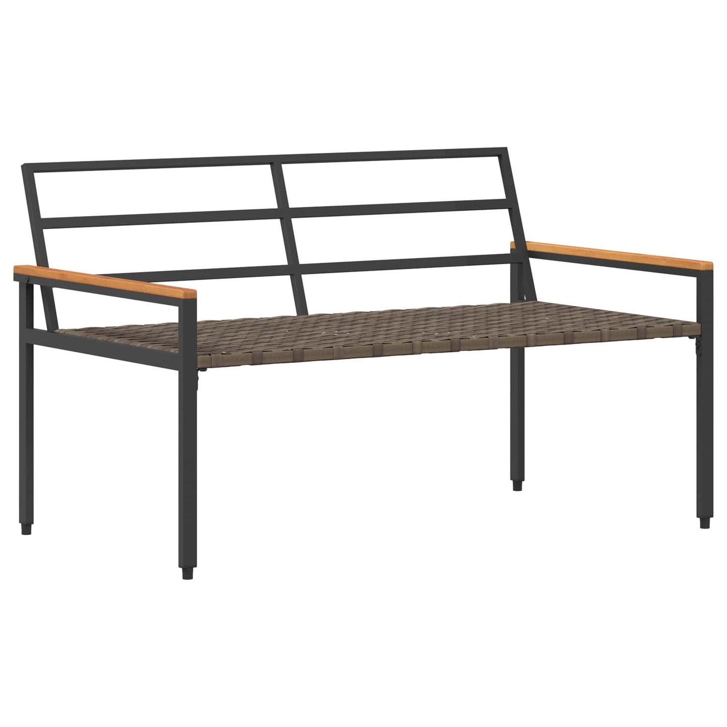Set Mobili da Esterno 4 pcs Grigio Scuro polyrattan | homemem39