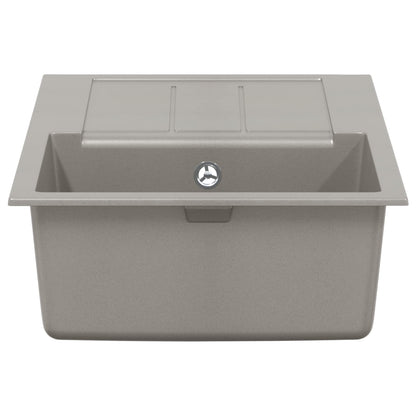 Lavello Grigio 780 x 500 mm 80% Quarzo e 20% Resina