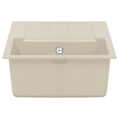 Lavello Beige 780 x 500 mm 80% Quarzo e 20% Resina