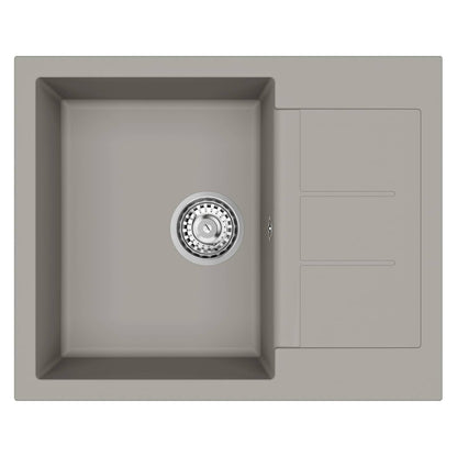 Lavello Grigio 620 x 500 mm 80% Quarzo e 20% Resina