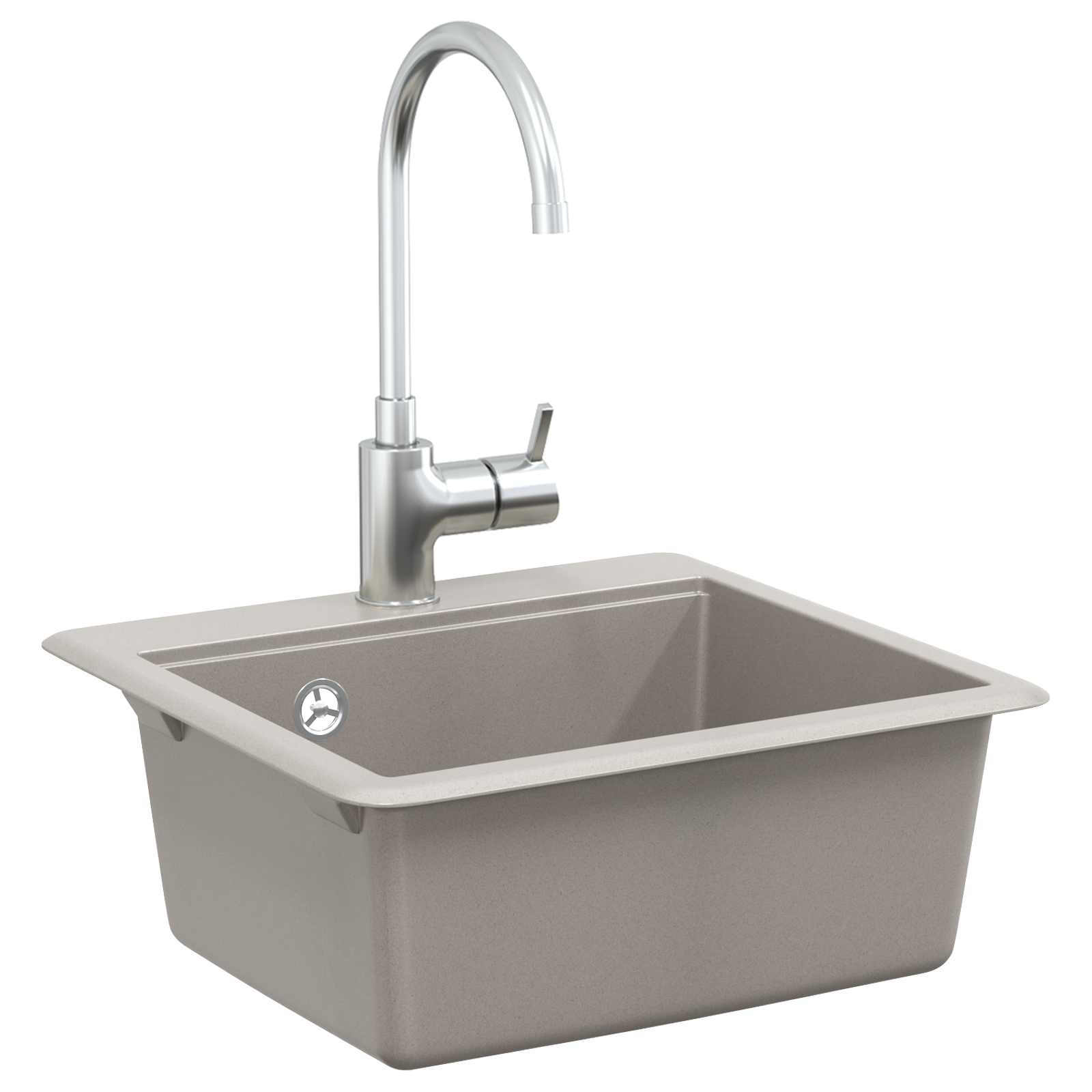 Lavello Grigio 470 x 440 mm Granito | homemem39