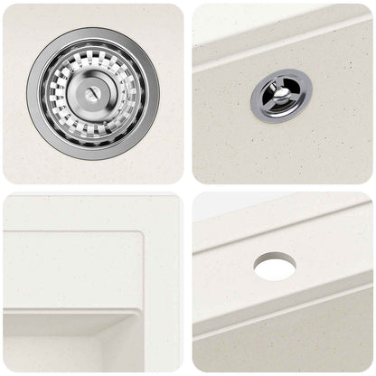 Lavello Bianco 470 x 440 mm Granito | homemem39