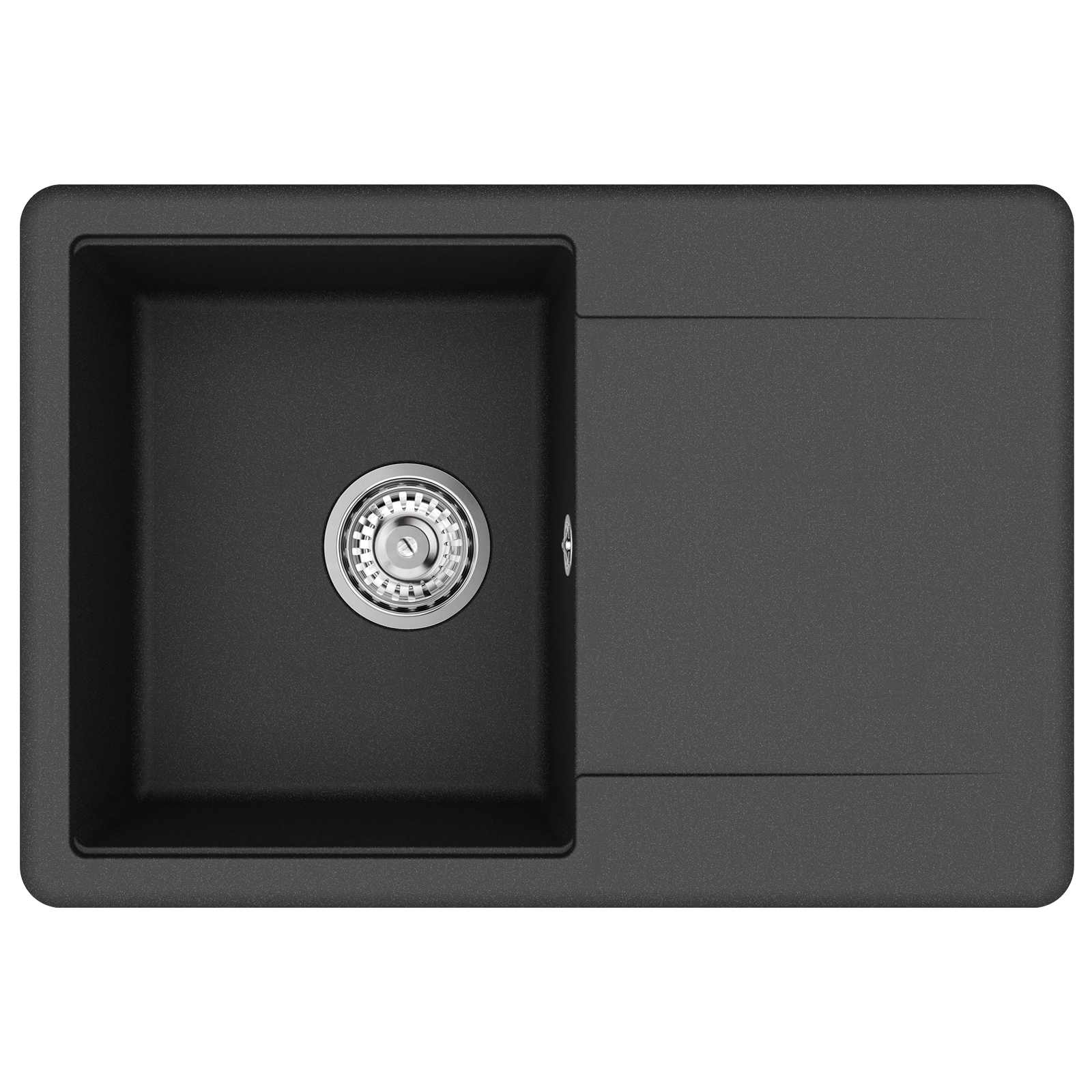 Lavello Nero 670 x 460 mm Granito | homemem39