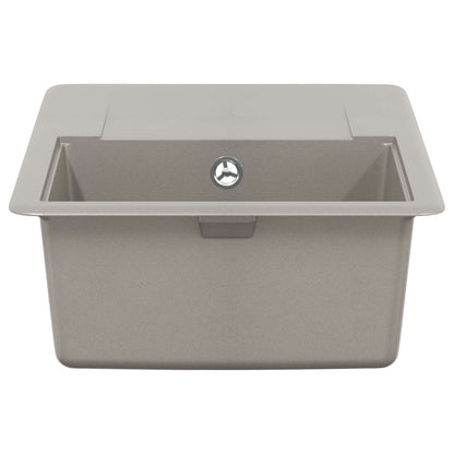 Lavello Grigio 670 x 460 mm 80% Quarzo e 20% Resina | homemem39