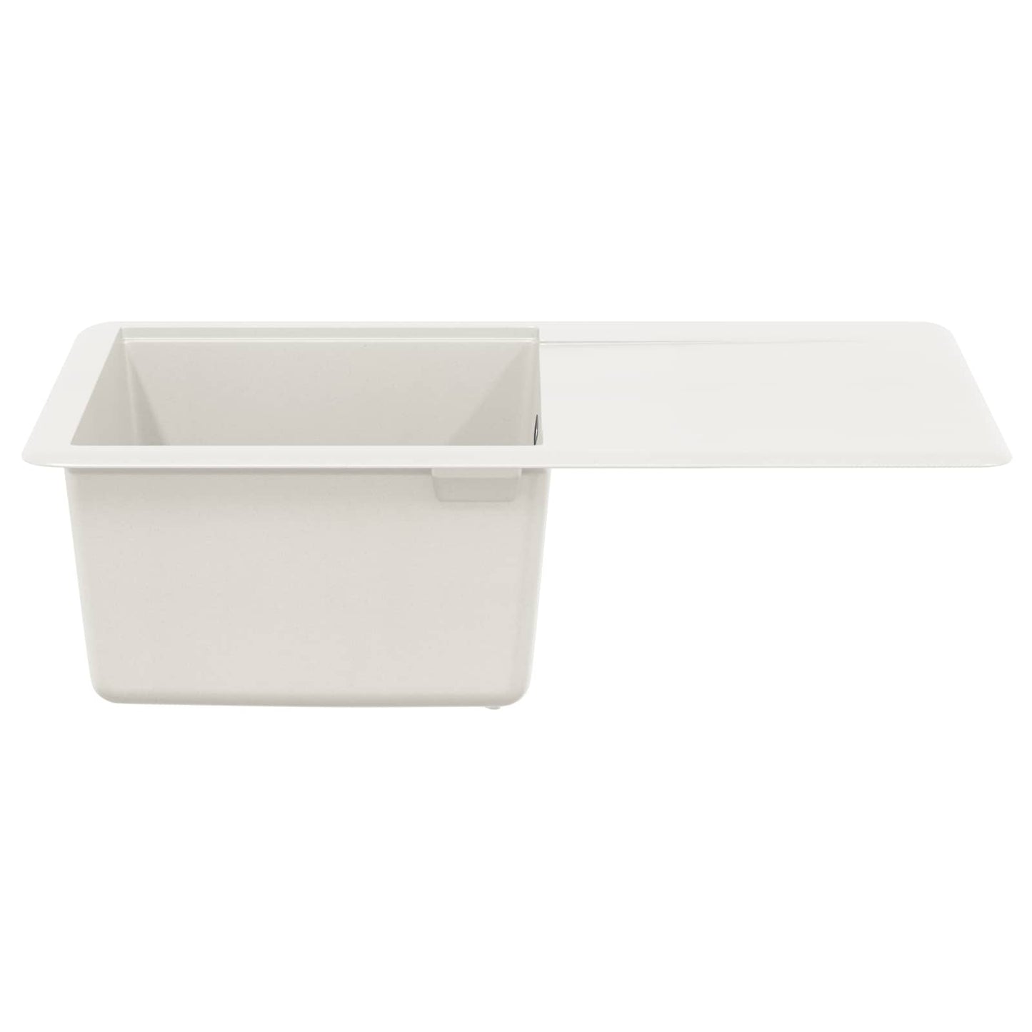Lavello Bianco 670 x 460 mm 80% Quarzo e 20% Resina | homemem39