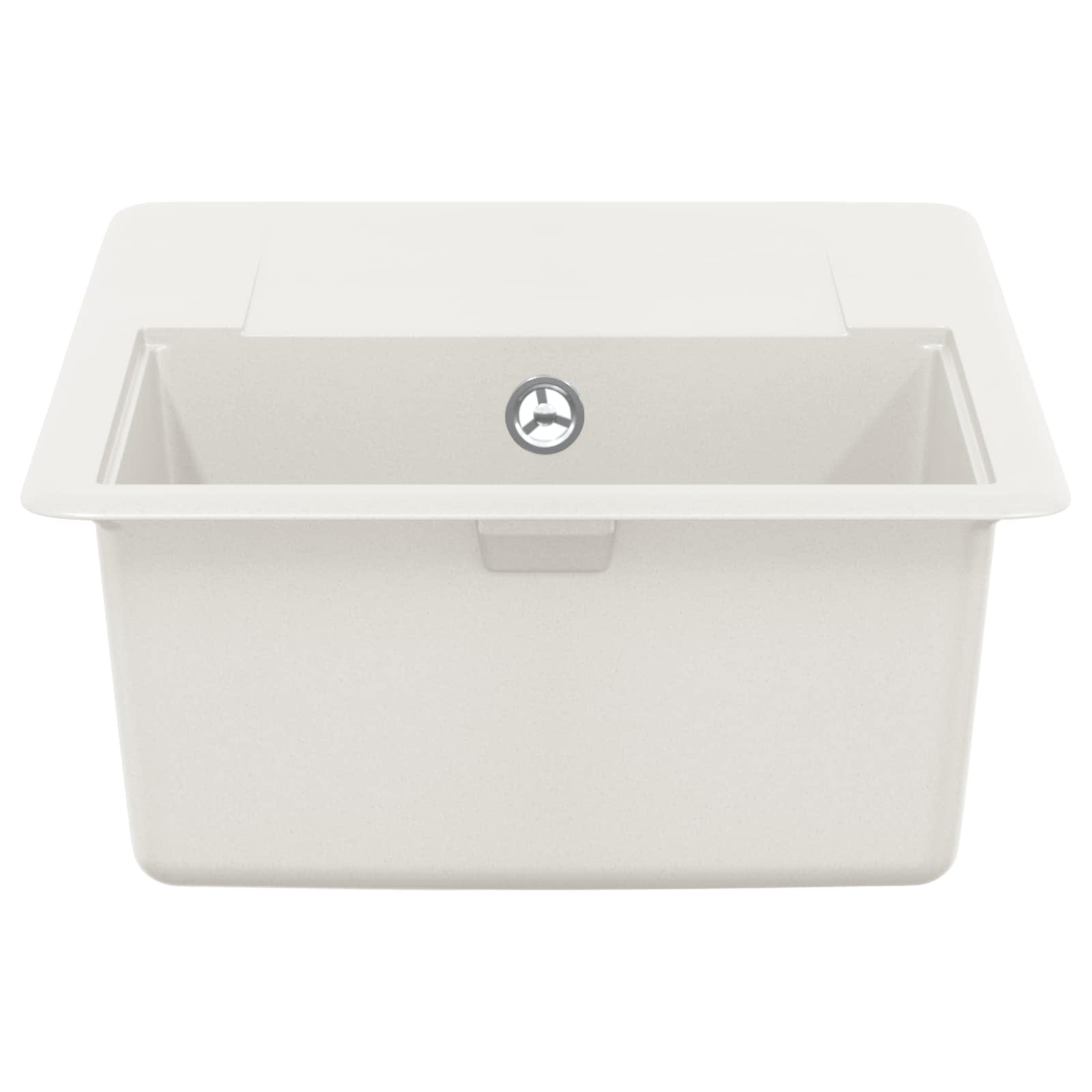 Lavello Bianco 670 x 460 mm 80% Quarzo e 20% Resina | homemem39