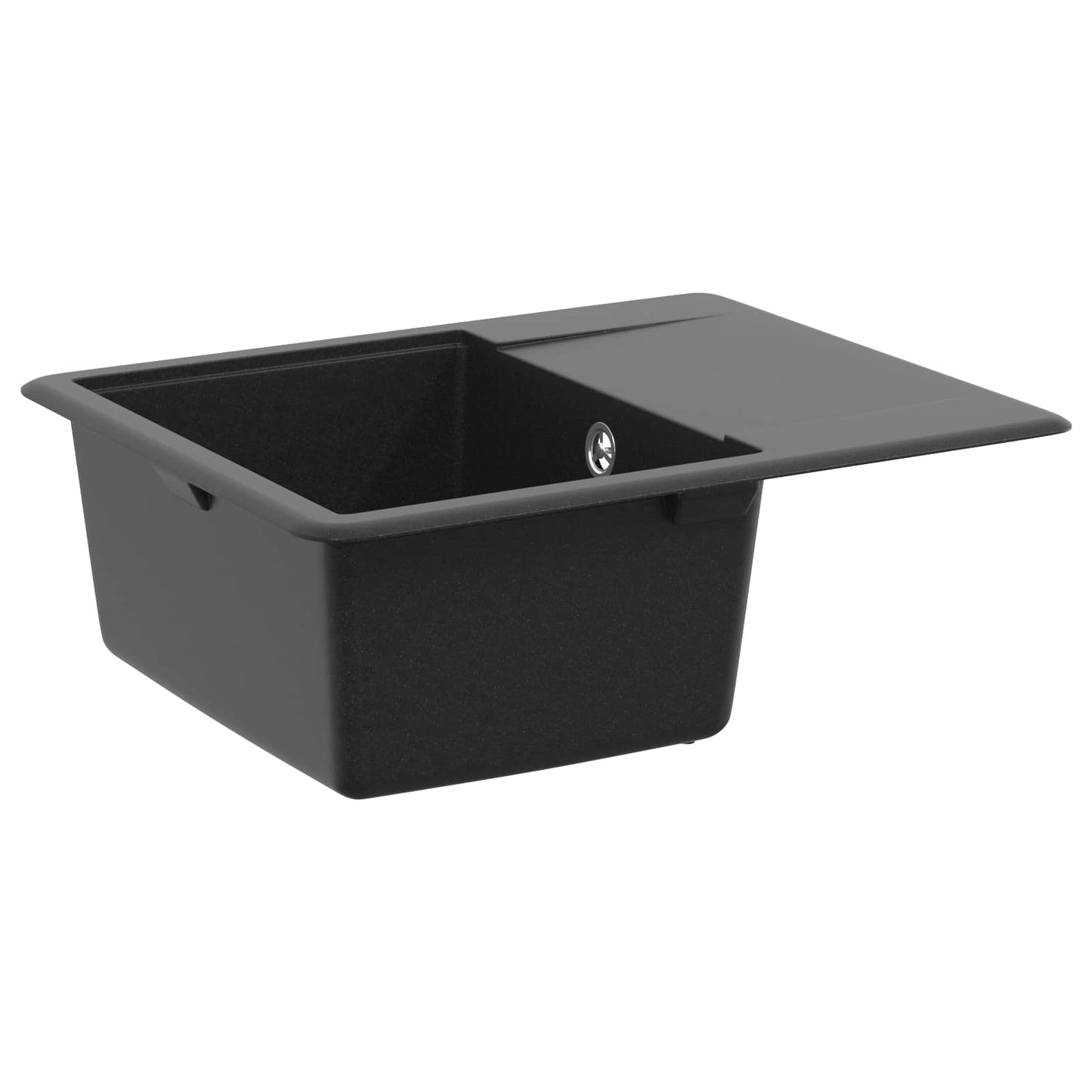 Lavello Nero 560 x 460 mm 80% Quarzo e 20% Resina | homemem39
