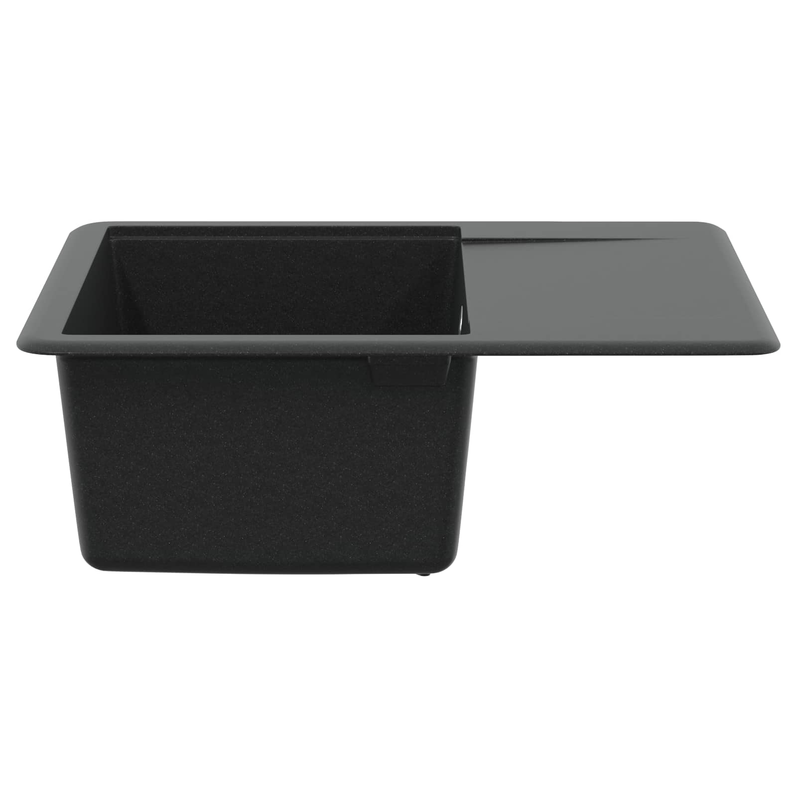 Lavello Nero 560 x 460 mm 80% Quarzo e 20% Resina | homemem39