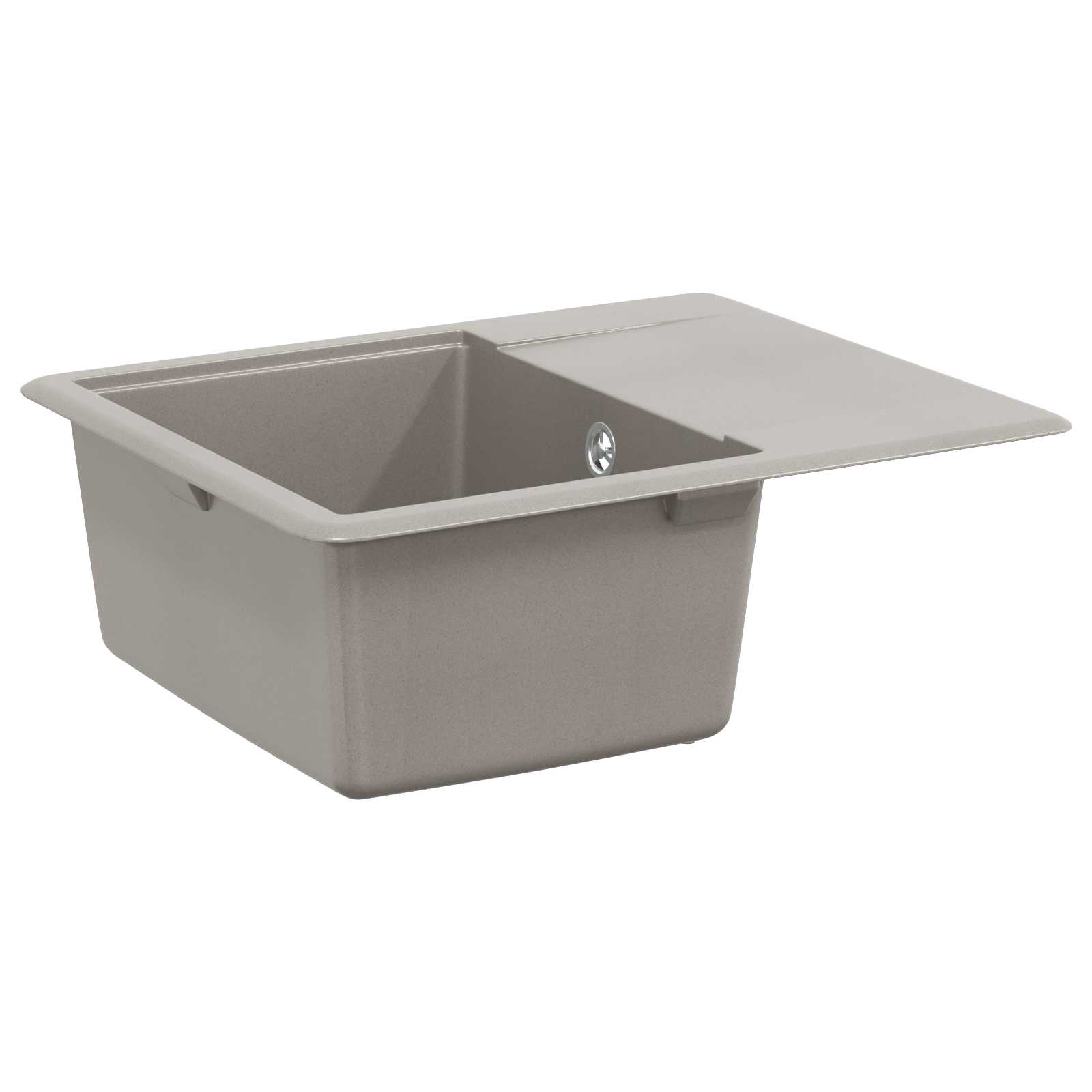 Lavello Grigio 560 x 460 mm 80% Quarzo e 20% Resina | homemem39