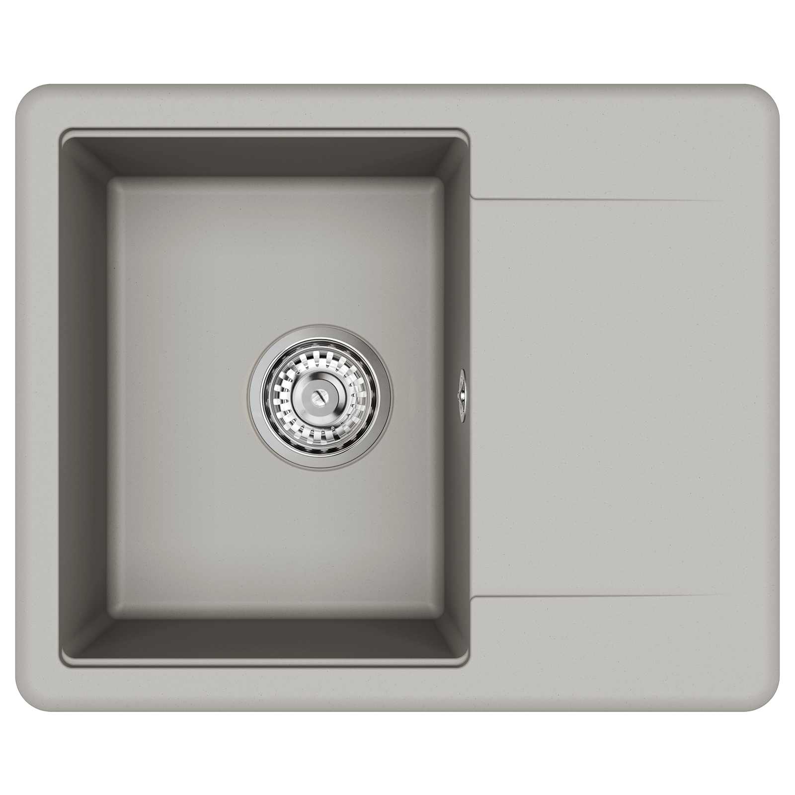 Lavello Grigio 560 x 460 mm 80% Quarzo e 20% Resina | homemem39