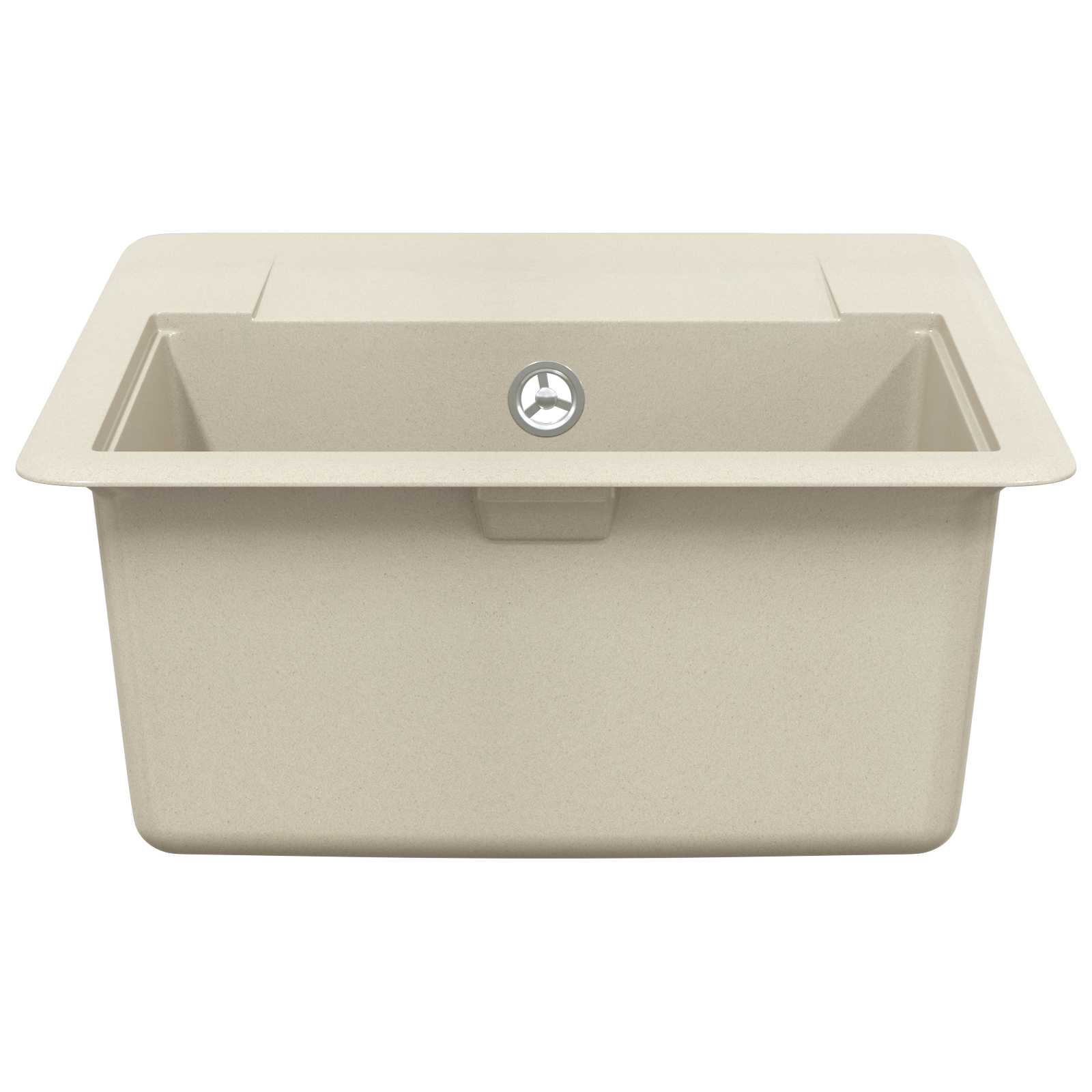 Lavello Beige 560 x 460 mm 80% Quarzo e 20% Resina | homemem39