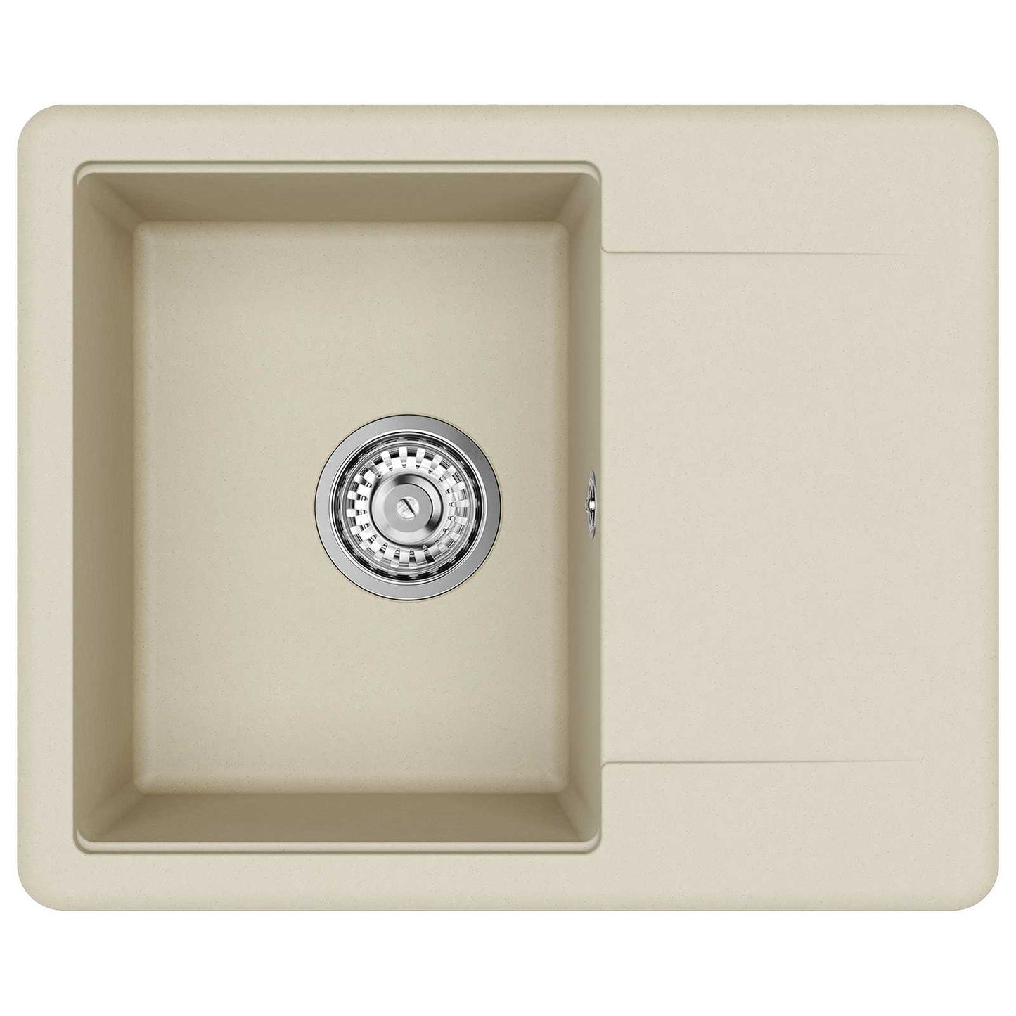 Lavello Beige 560 x 460 mm 80% Quarzo e 20% Resina | homemem39