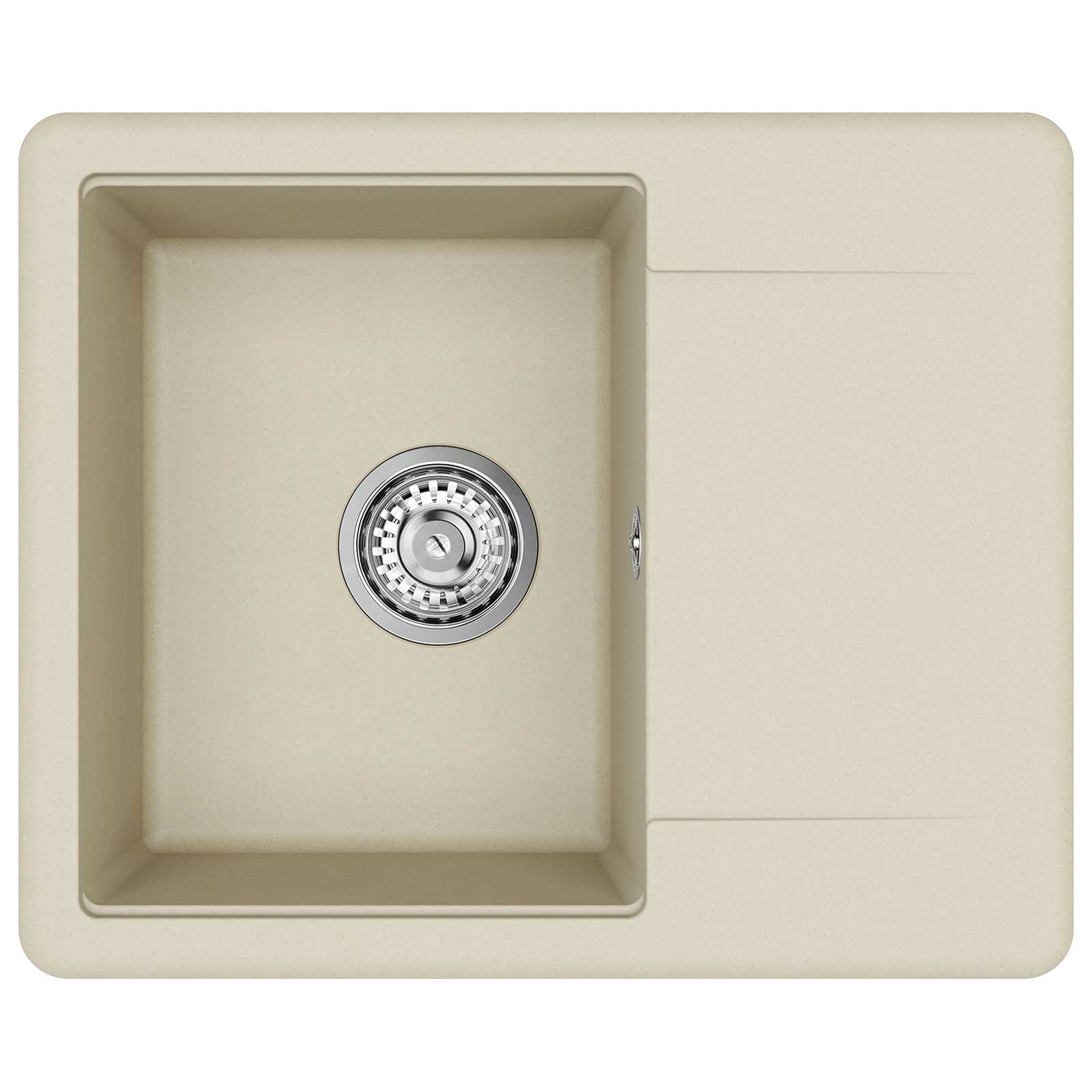 Lavello Beige 560 x 460 mm 80% Quarzo e 20% Resina | homemem39