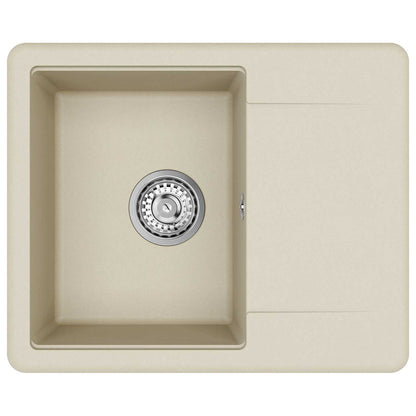 Lavello Beige 560 x 460 mm 80% Quarzo e 20% Resina | homemem39