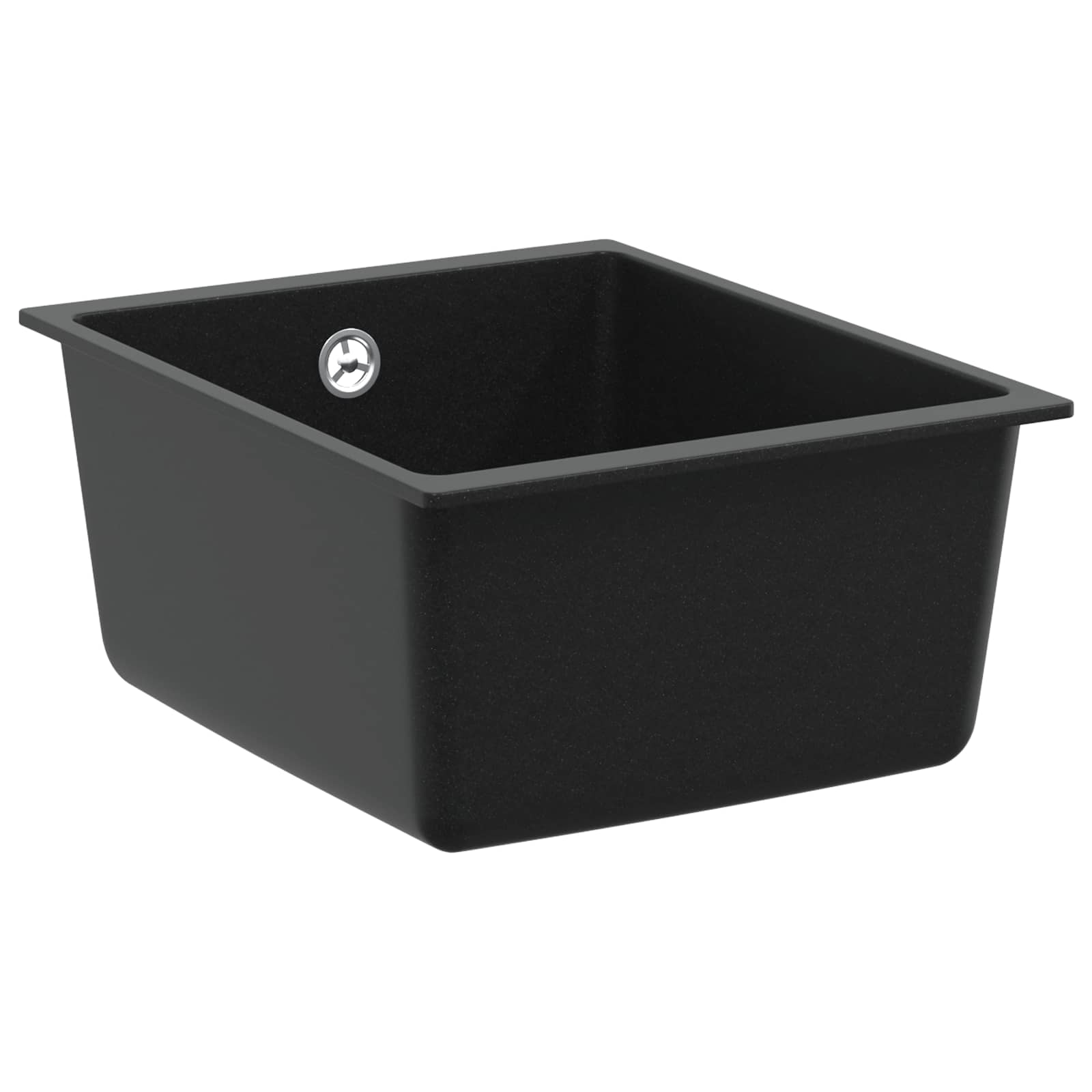 Lavello Nero 370 x 460 mm 80% Quarzo e 20% Resina | homemem39