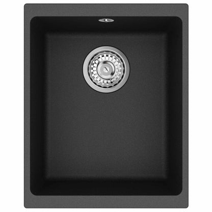 Lavello Nero 370 x 460 mm 80% Quarzo e 20% Resina | homemem39