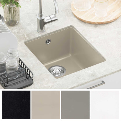 Lavello Beige 370 x 460 mm 80% Quarzo e 20% Resina | homemem39