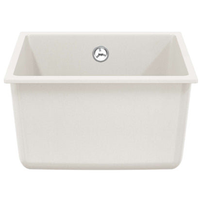 Lavello Bianco 370 x 460 mm 80% Quarzo e 20% Resina | homemem39