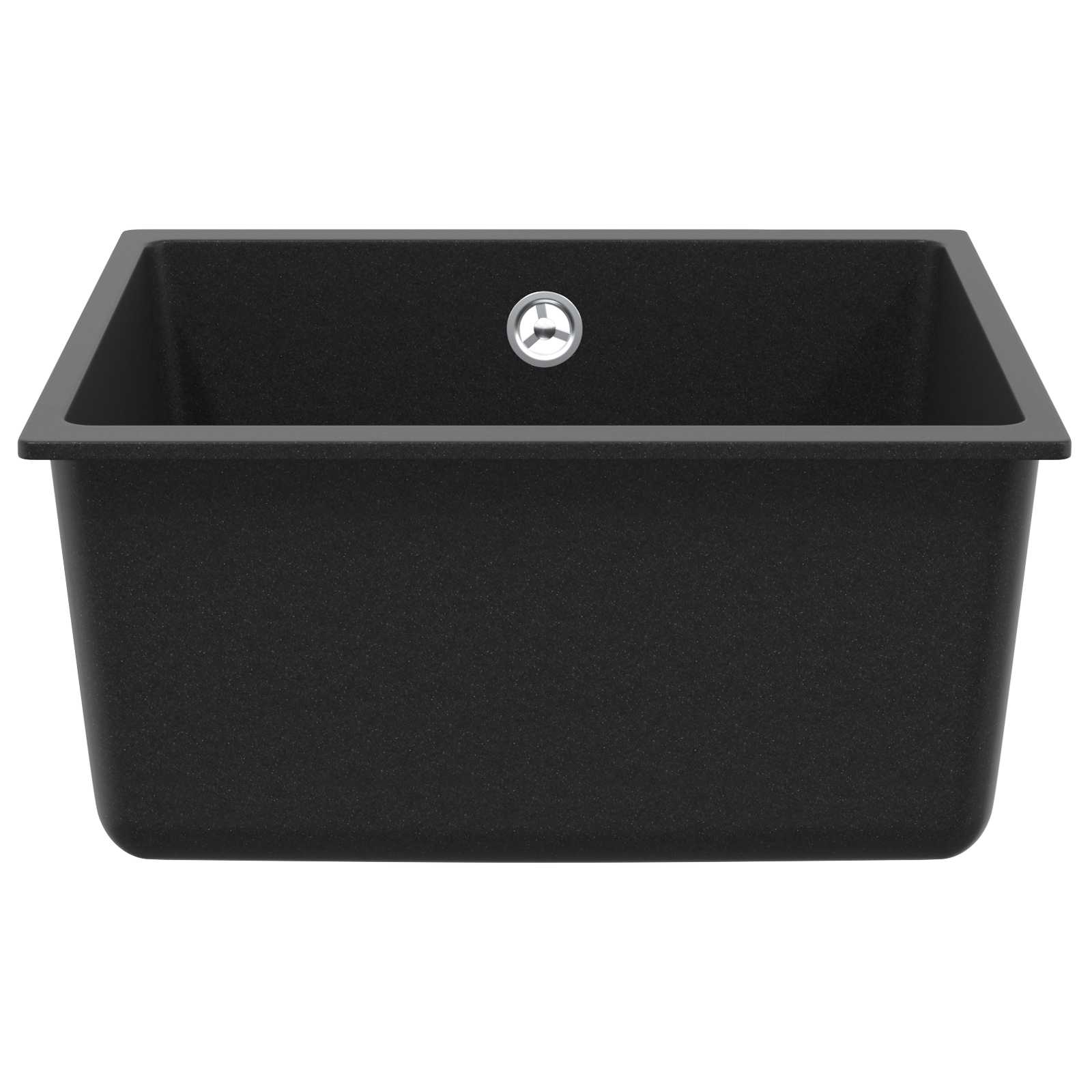 Lavello Nero 430 x 460 mm 80% Quarzo e 20% Resina | homemem39
