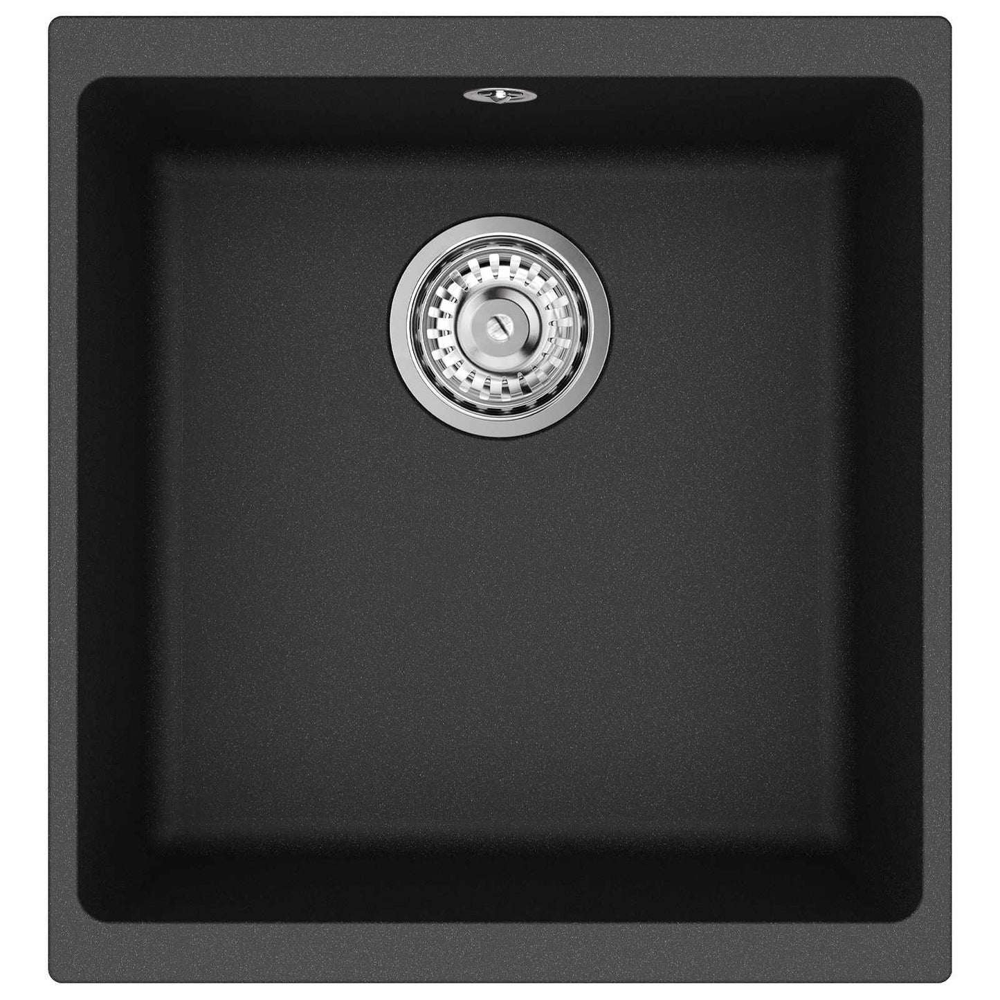 Lavello Nero 430 x 460 mm 80% Quarzo e 20% Resina | homemem39