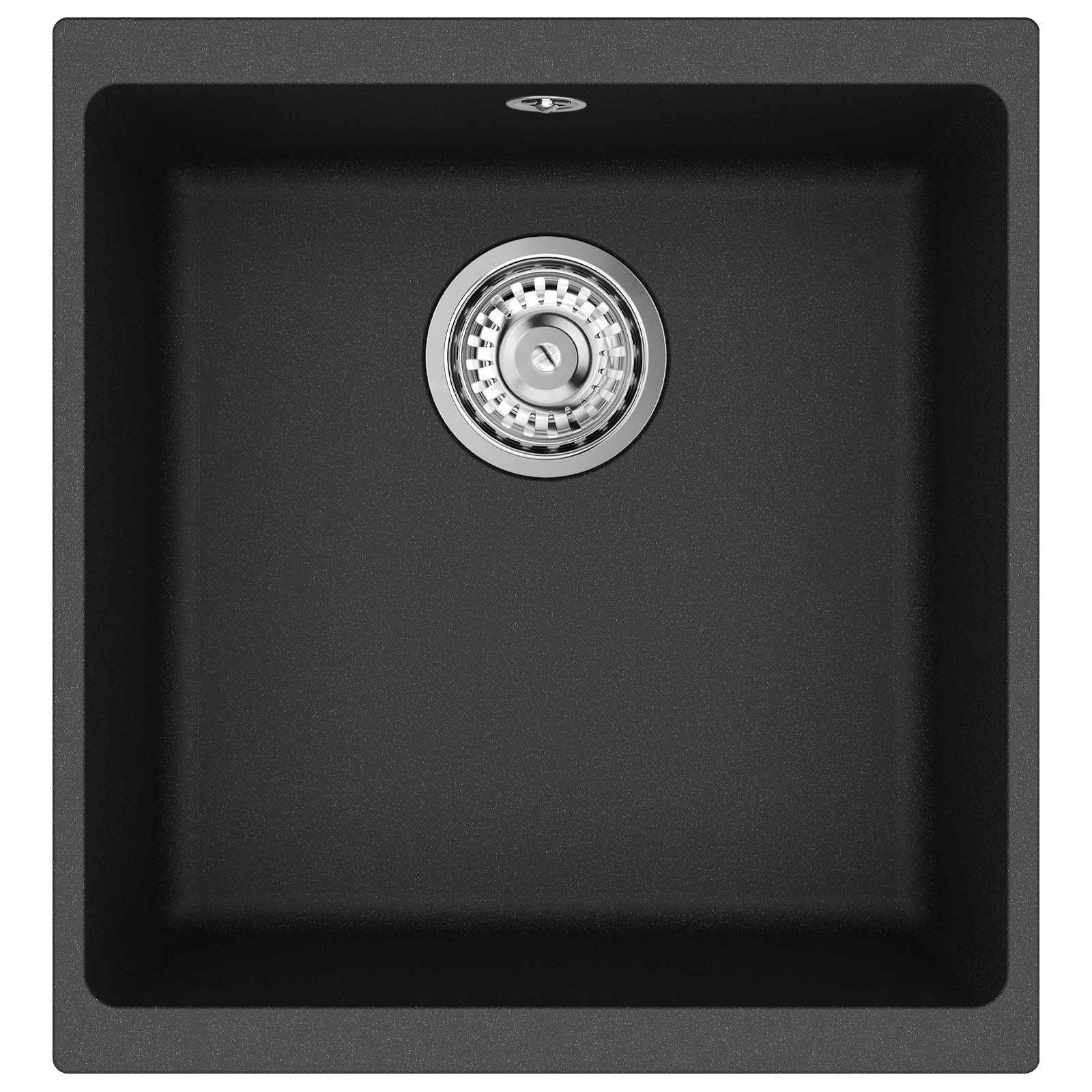 Lavello Nero 430 x 460 mm 80% Quarzo e 20% Resina | homemem39