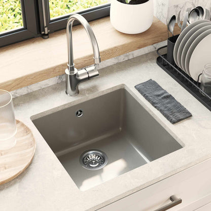 Lavello Grigio 430 x 460 mm 80% Quarzo e 20% Resina | homemem39