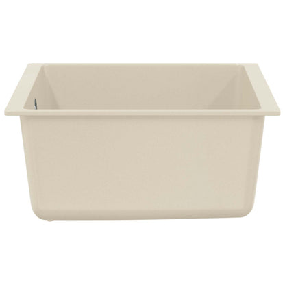 Lavello Beige 430 x 460 mm 80% Quarzo e 20% Resina | homemem39