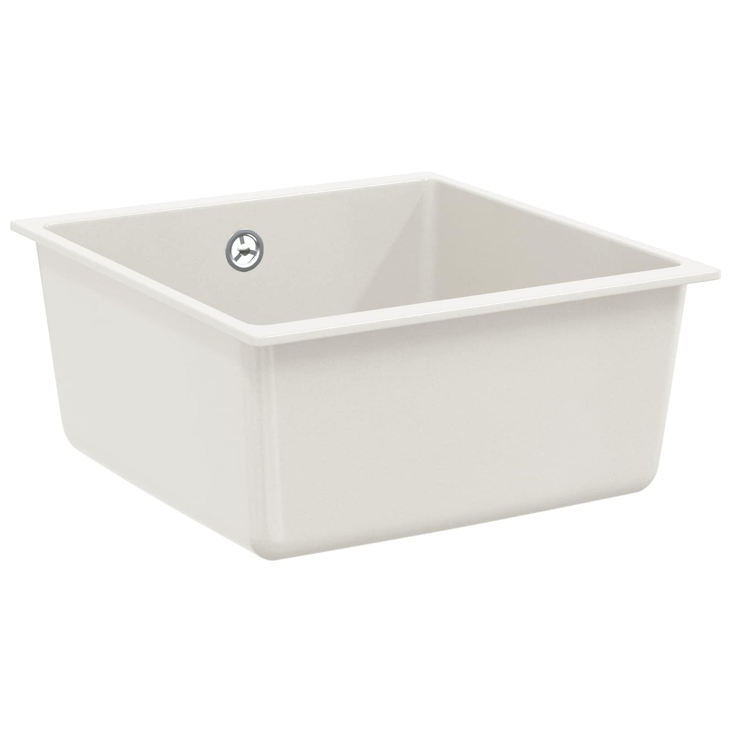 Lavello Bianco 430 x 460 mm 80% Quarzo e 20% Resina | homemem39