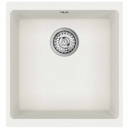 Lavello Bianco 430 x 460 mm 80% Quarzo e 20% Resina | homemem39