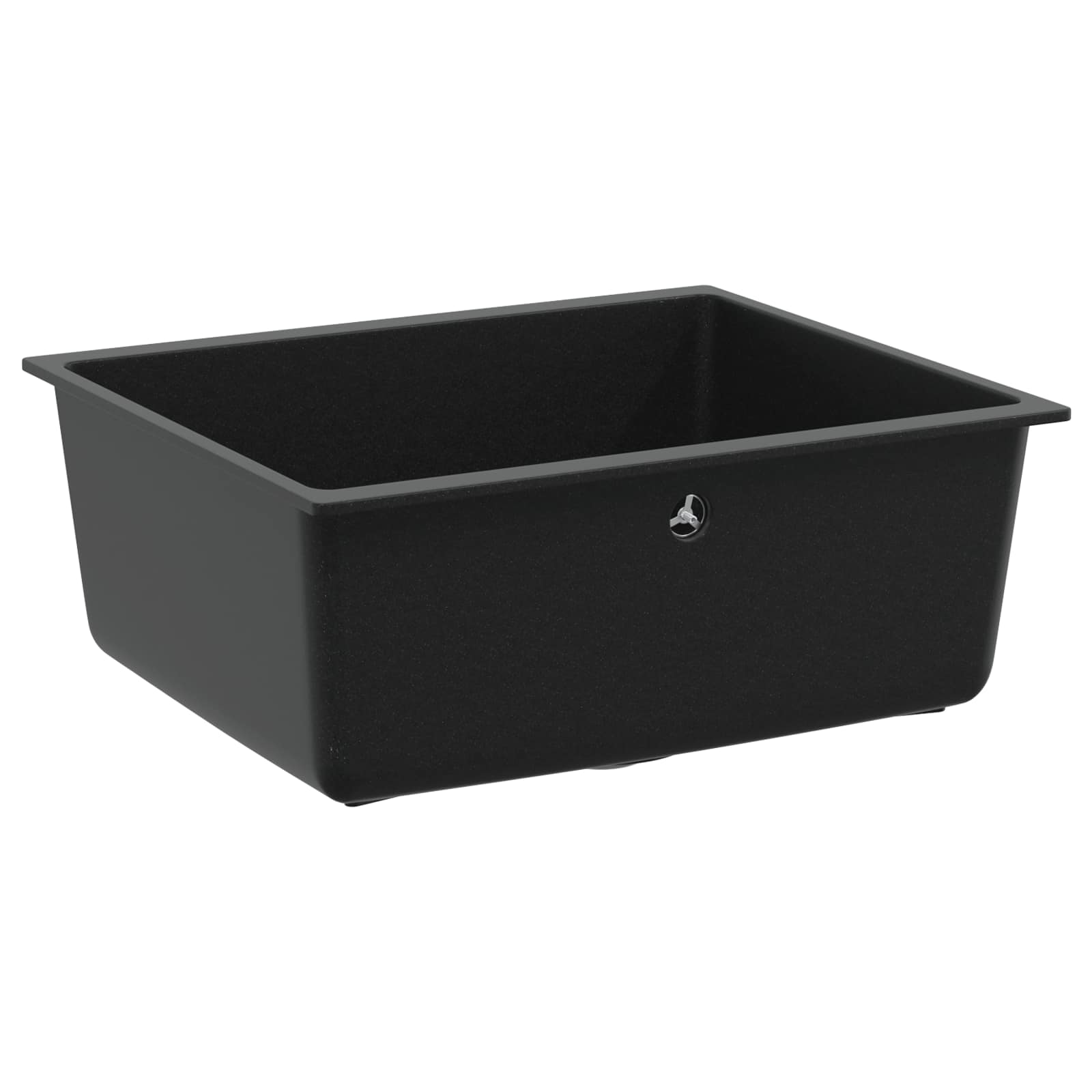 Lavello Nero 530 x 460 mm 80% Quarzo e 20% Resina | homemem39