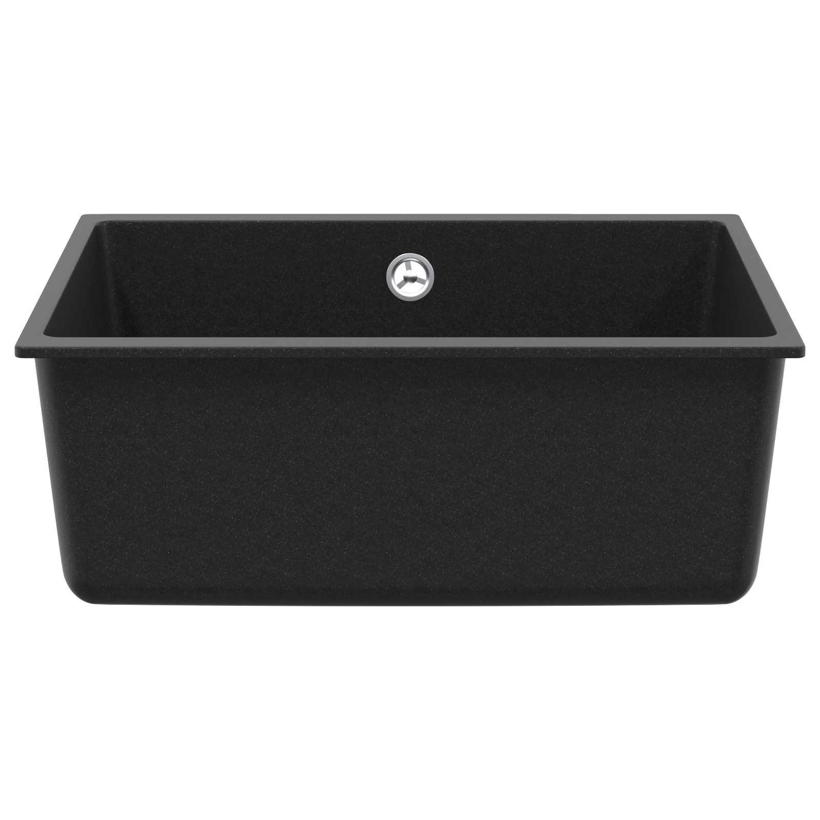 Lavello Nero 530 x 460 mm 80% Quarzo e 20% Resina | homemem39