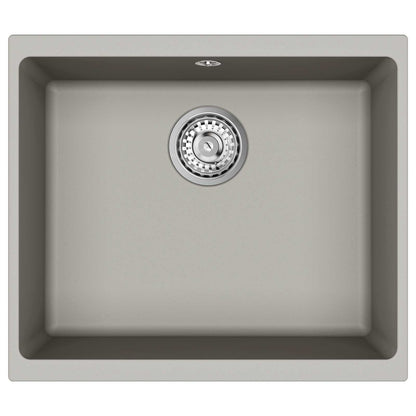 Lavello Grigio 530 x 460 mm 80% Quarzo e 20% Resina | homemem39