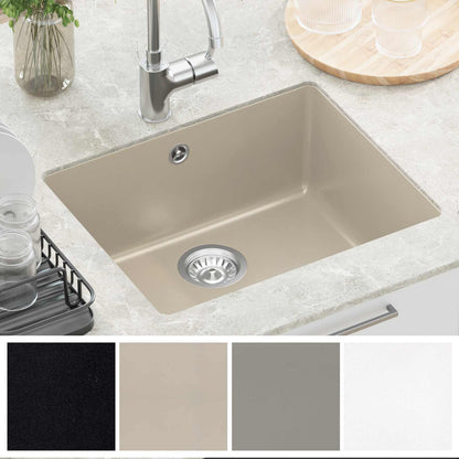 Lavello Beige 530 x 460 mm 80% Quarzo e 20% Resina | homemem39