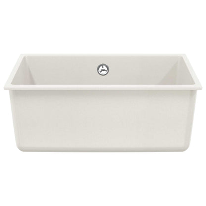 Lavello Bianco 530 x 460 mm 80% Quarzo e 20% Resina | homemem39