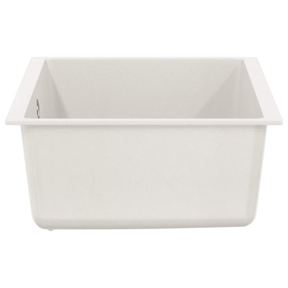Lavello Bianco 530 x 460 mm 80% Quarzo e 20% Resina | homemem39