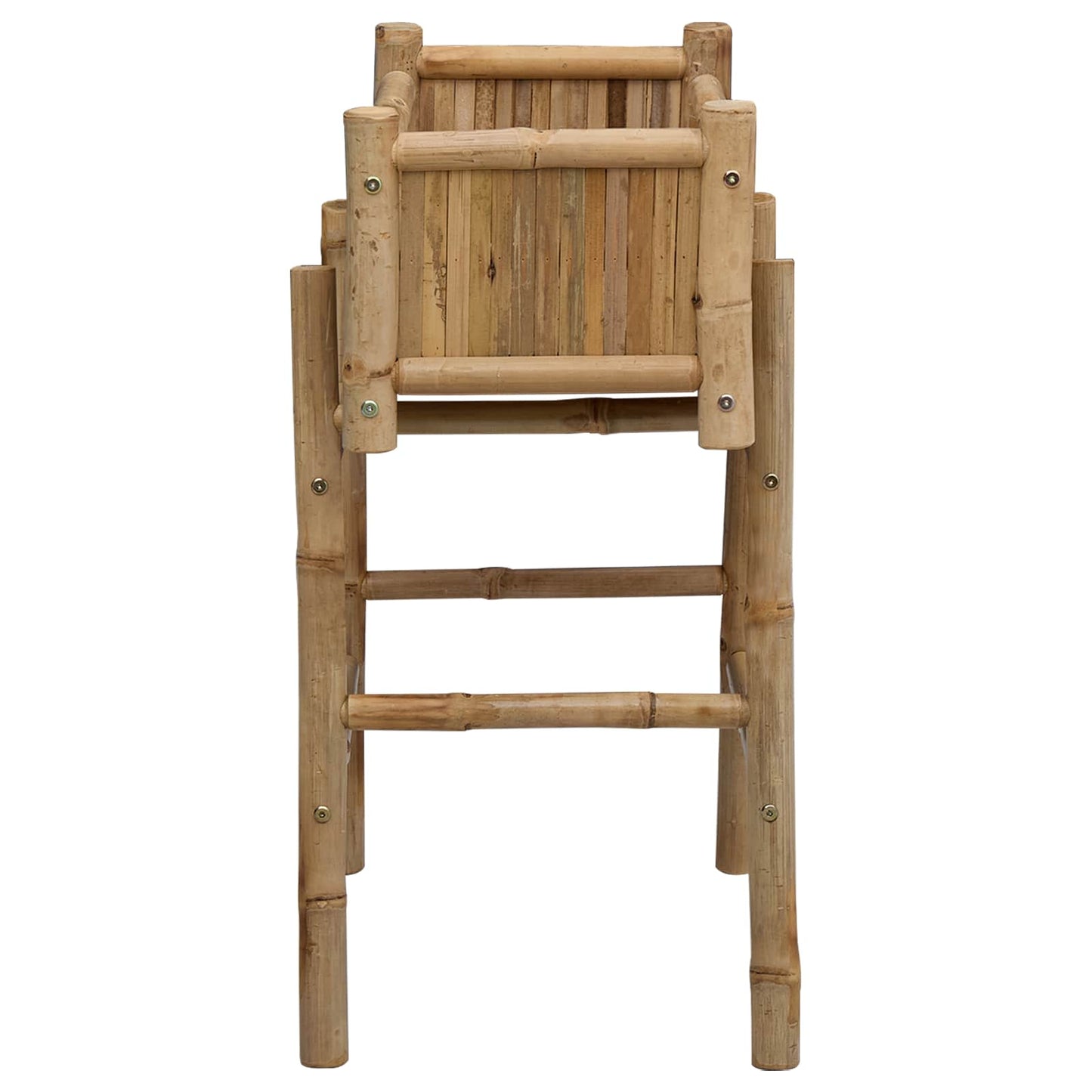 Vaso da Giardino con Supporto Naturale 50 x 38 x 74 cm Bambù | homemem39