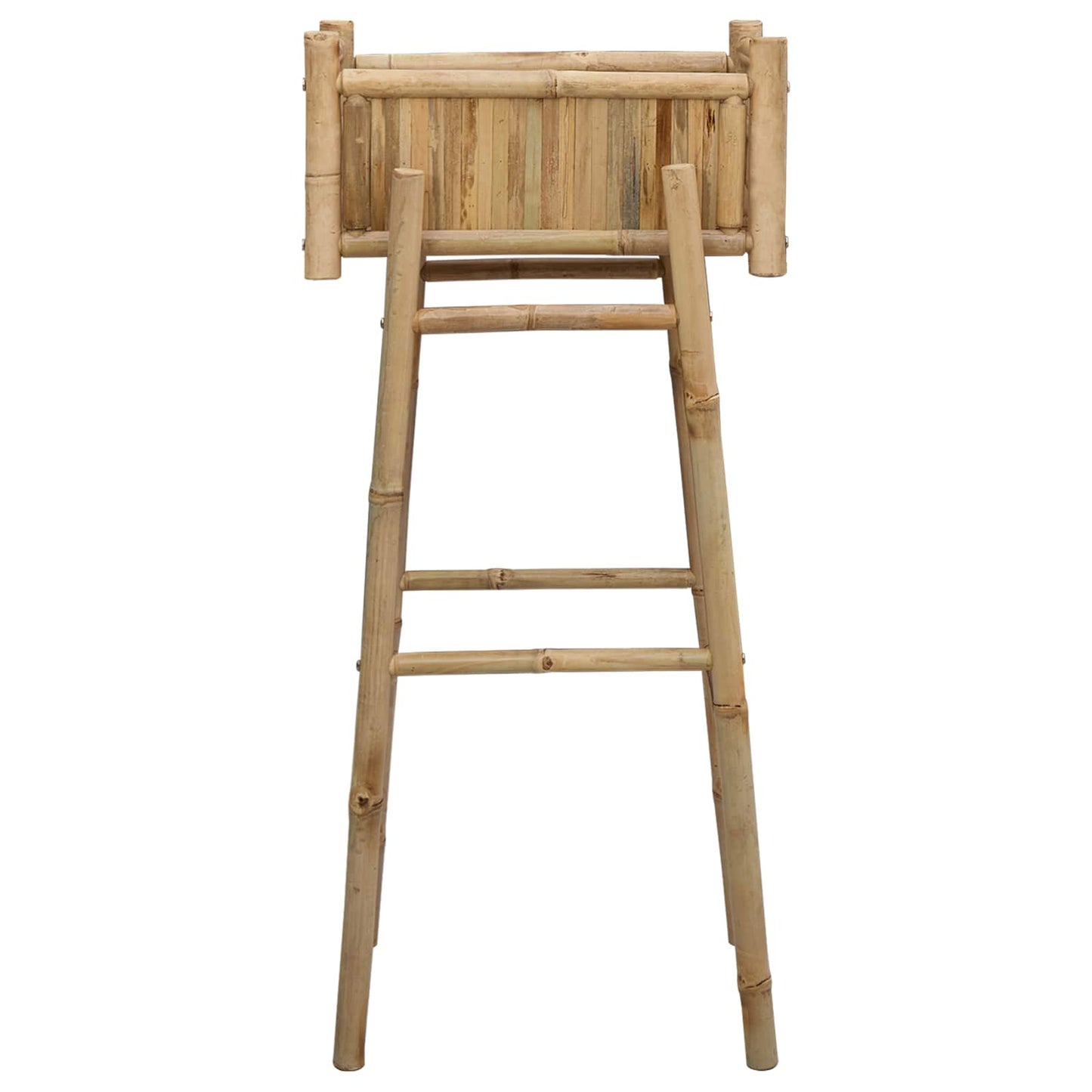 Vaso da Giardino con Supporto Naturale 50 x 38 x 114 cm Bambù | homemem39