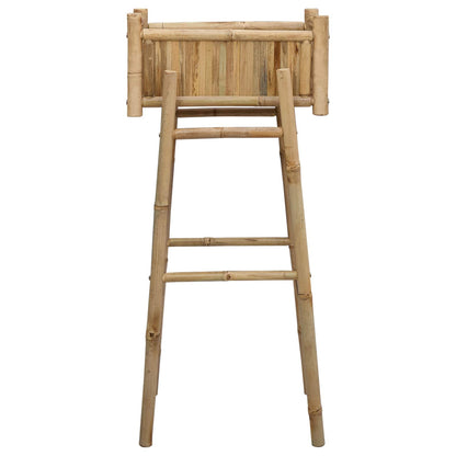 Vaso da Giardino con Supporto Naturale 50 x 38 x 114 cm Bambù | homemem39