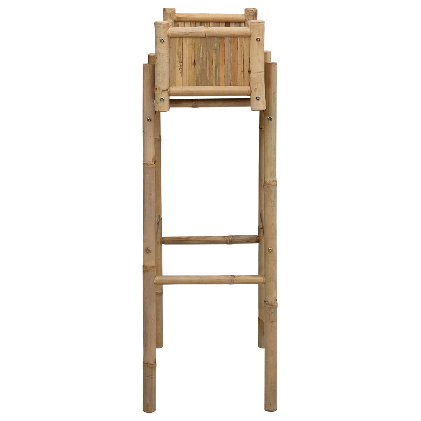 Vaso da Giardino con Supporto Naturale 50 x 38 x 114 cm Bambù | homemem39