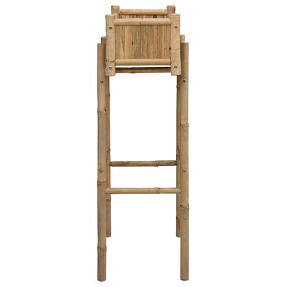 Vaso da Giardino con Supporto Naturale 50 x 38 x 114 cm Bambù | homemem39