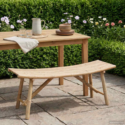 Panchina da giardino Naturale 110 x 45 x 50 cm Bambù | homemem39