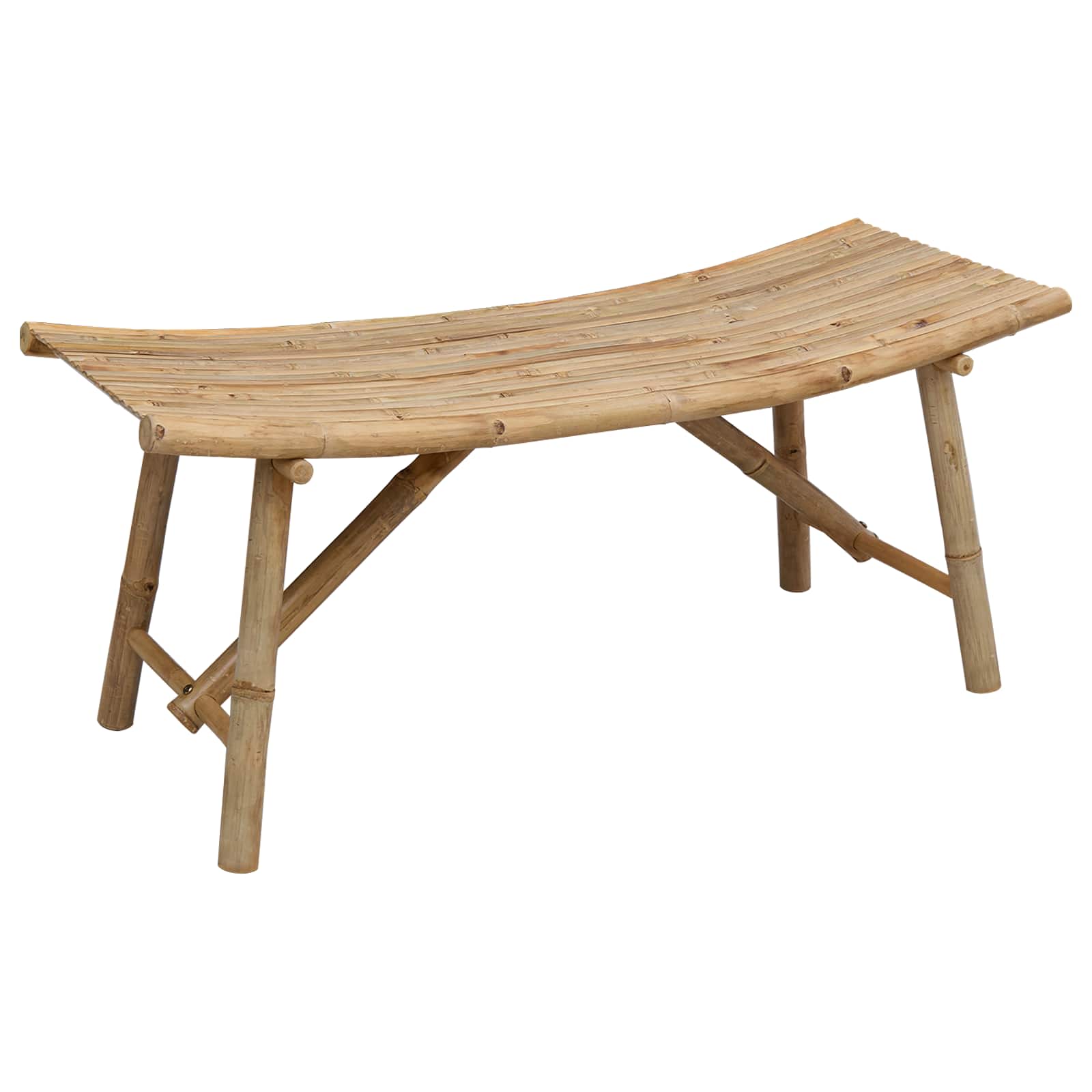 Panchina da giardino Naturale 110 x 45 x 50 cm Bambù | homemem39